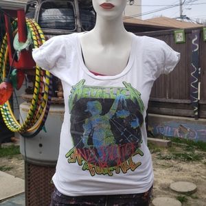 METALLICA women's band tee